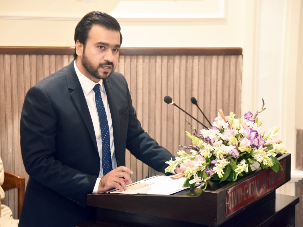 CH Muhammad Usama Saleem, Director Quaid-e-Azam Group of Law Colleges